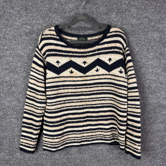 Lauren Jeans Co Ralph Lauren Knit Sweater Aztec Geometric Pattern M - Picture 1 of 8